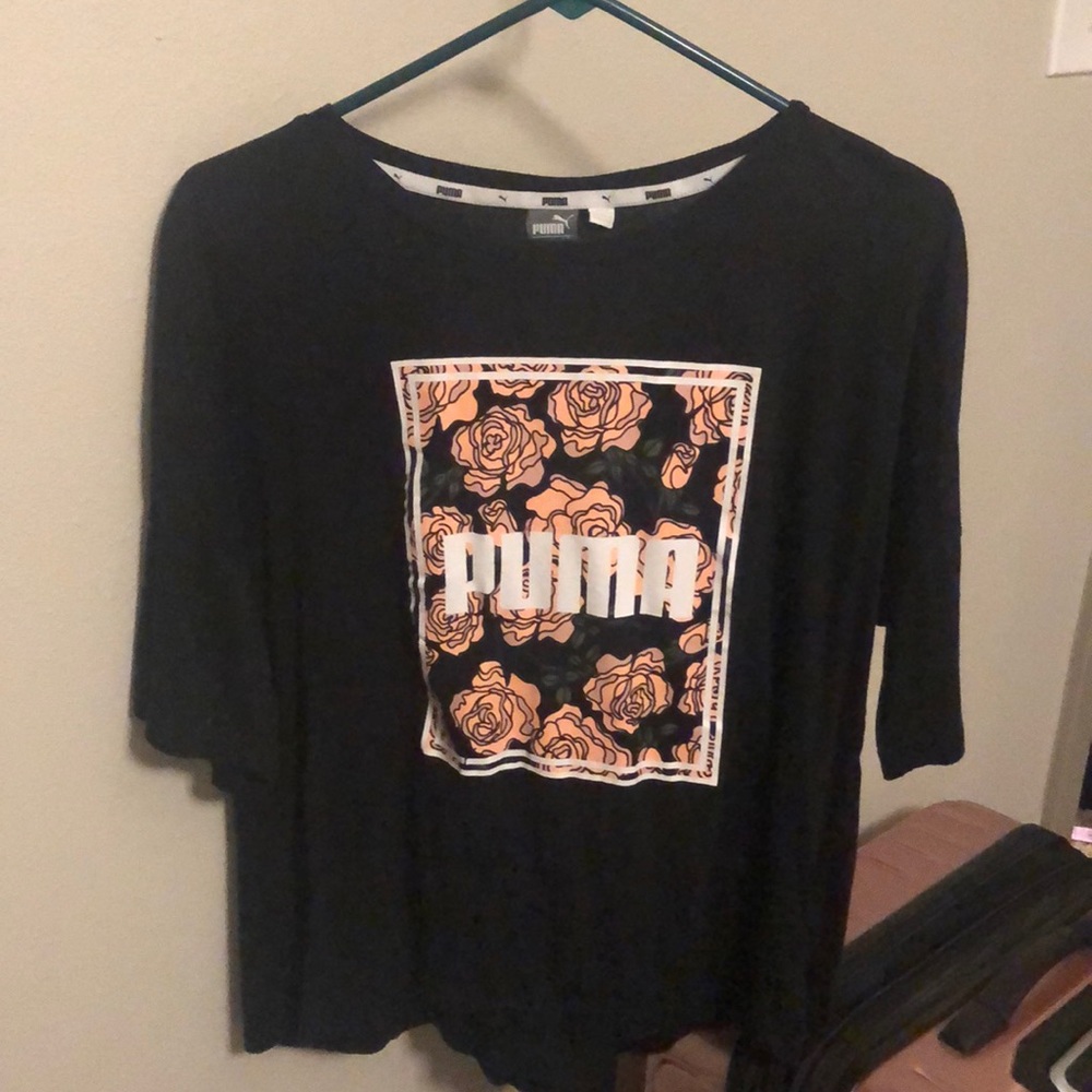 Puma rose shirt.
